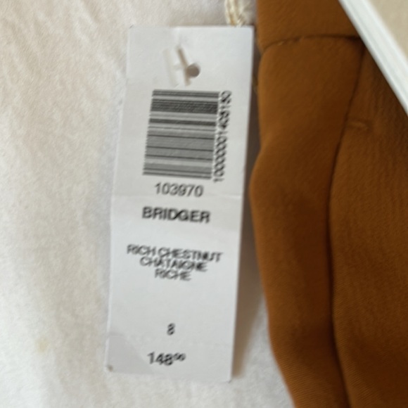 NWT-Aritzia Wilfred Bridger pant in rich chestnut. Size 8 - Picture 6 of 8